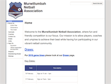 Tablet Screenshot of murwillumbahnetball.org.au